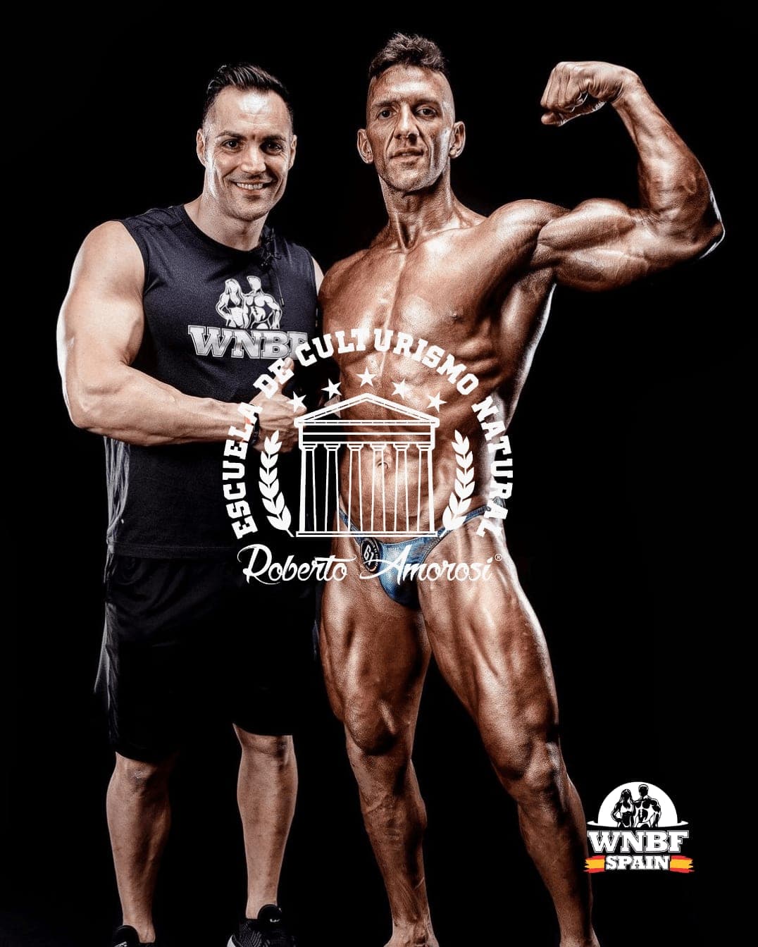 Jaume Joan junto a su maestro Roberto Amorosi